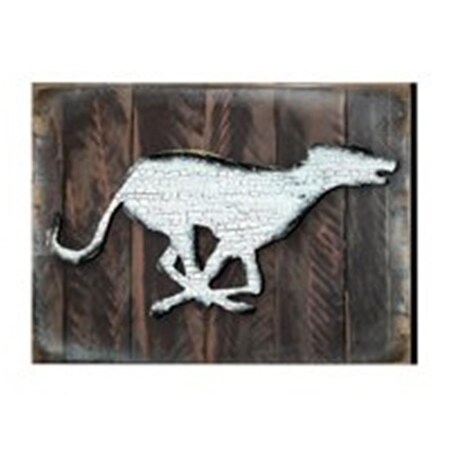 Designocracy Vintage Dog Silhouette Art on Board Wall Decor 98122218